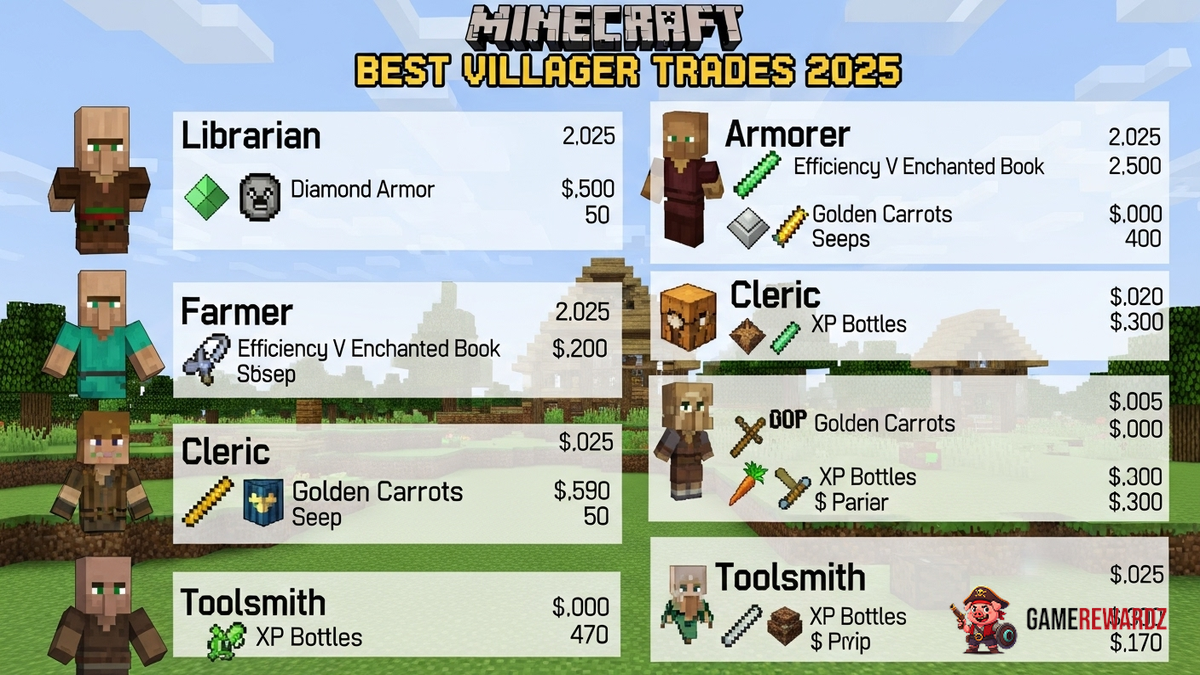 Minecraft Best Villager Trades 2025